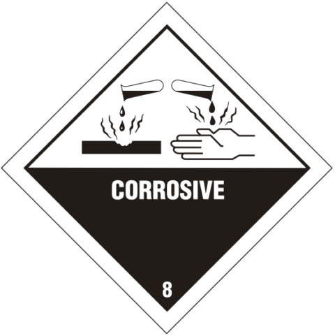 Class 8 Corrosive Labels Amnis Group Pty Ltd