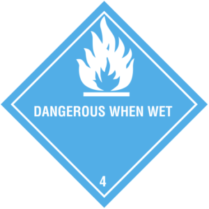 Class 4.3 Dangerous When Wet